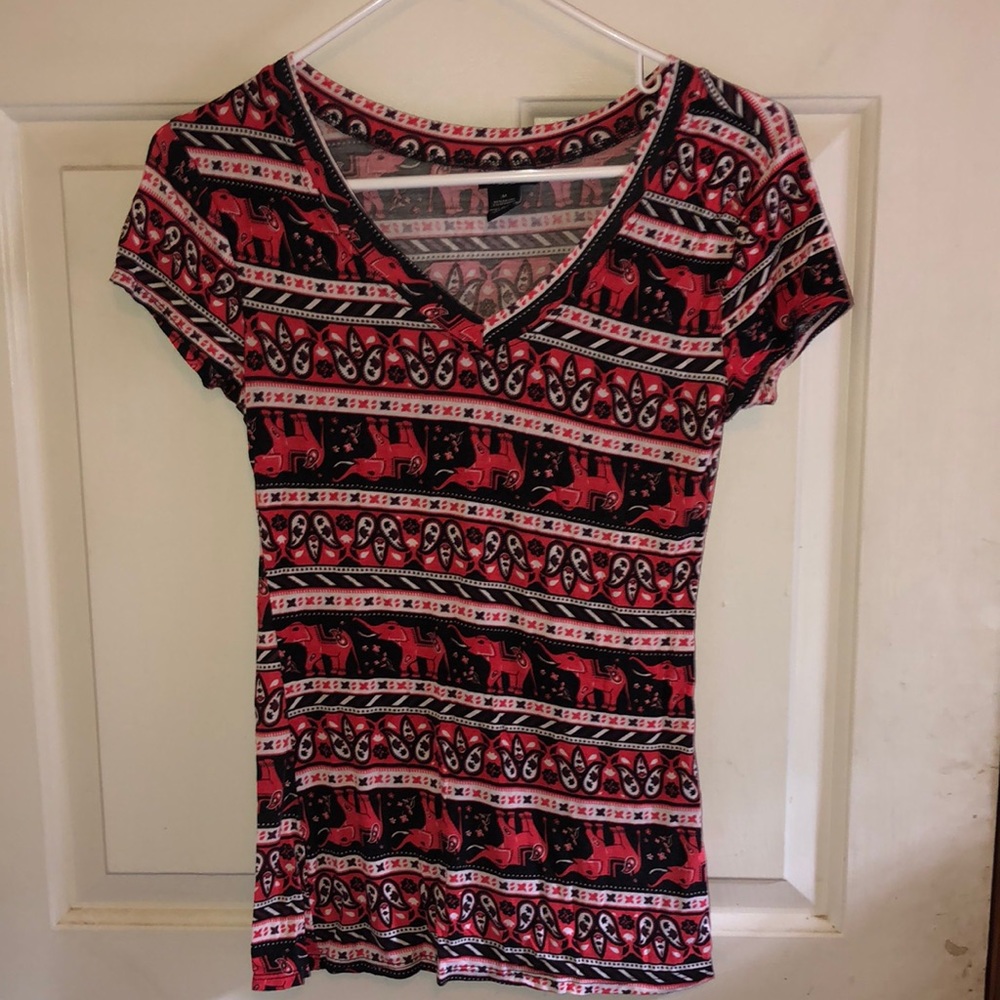 Rue21 boho top elephant print • sz M